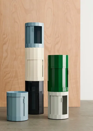 Table d'appoint Facet Cabinet 101 - Misty grey - HAY