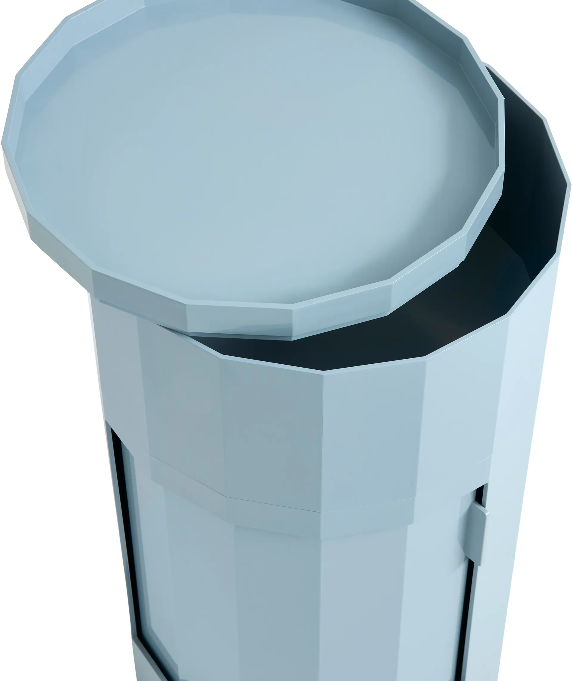 Table d’appoint Facet Cabinet 110, Misty blue HAY