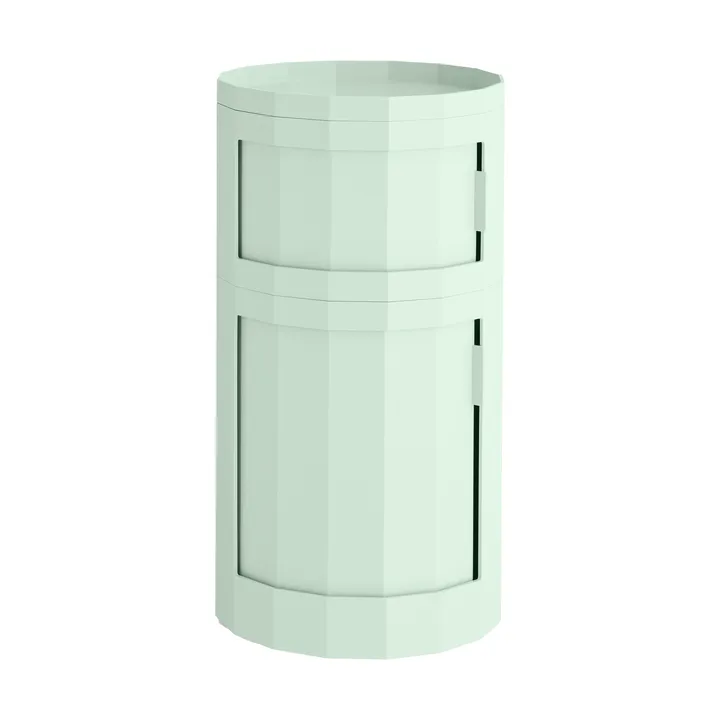 Table d’appoint Facet Cabinet 110 - Soft mint - HAY