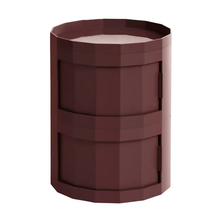 Table d’appoint Facet Cabinet 20 - Burgundy - HAY