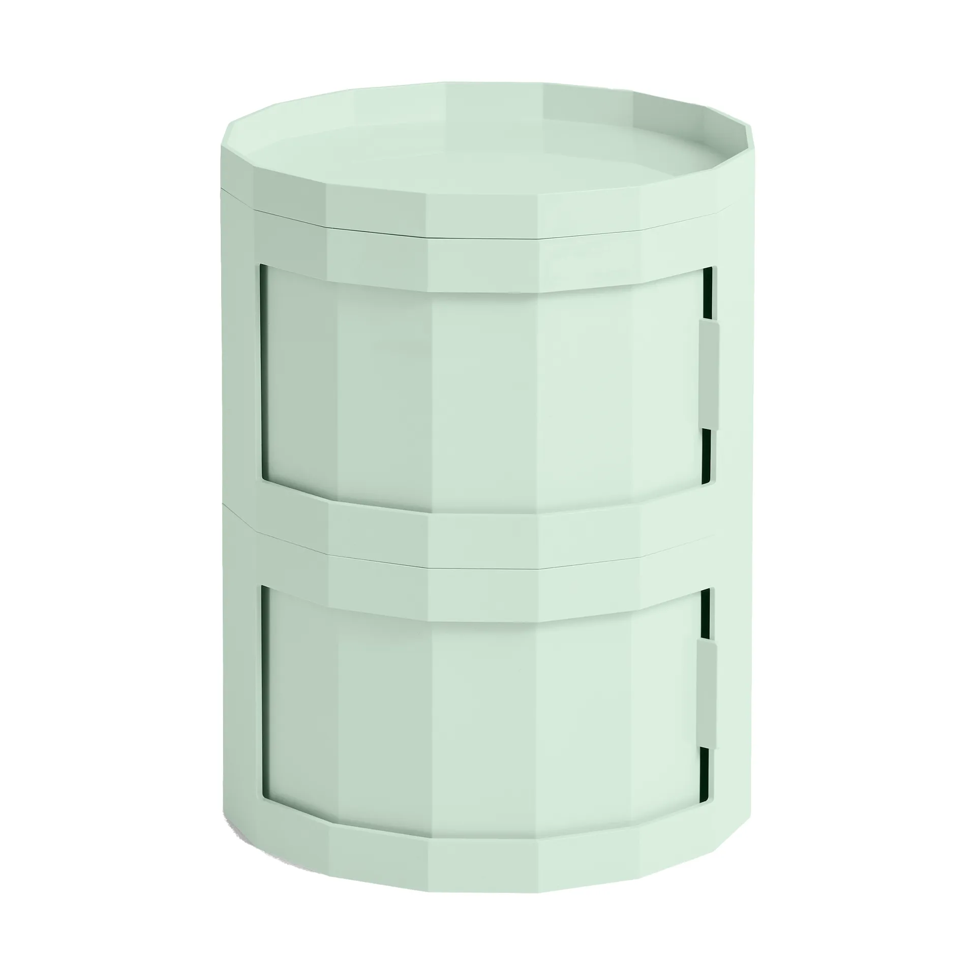 Table d’appoint Facet Cabinet 20, Soft mint HAY