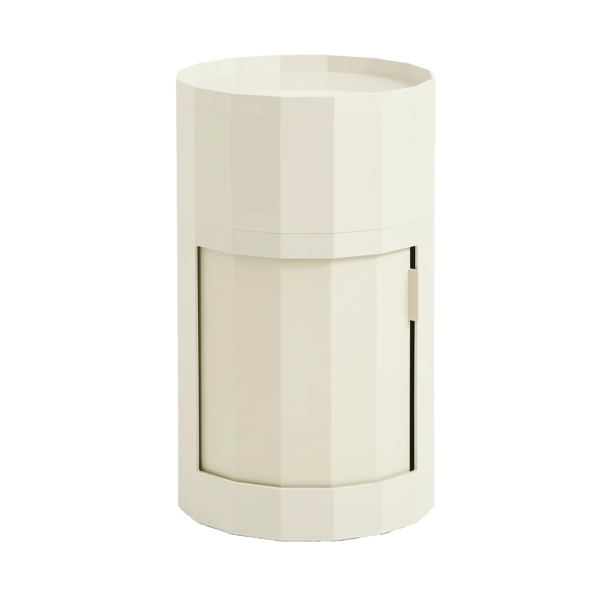 Table d'appoint Facet Cabinet high 66 cm, Eggshell HAY