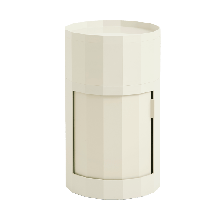 Table d'appoint Facet Cabinet high 66 cm - Eggshell - HAY