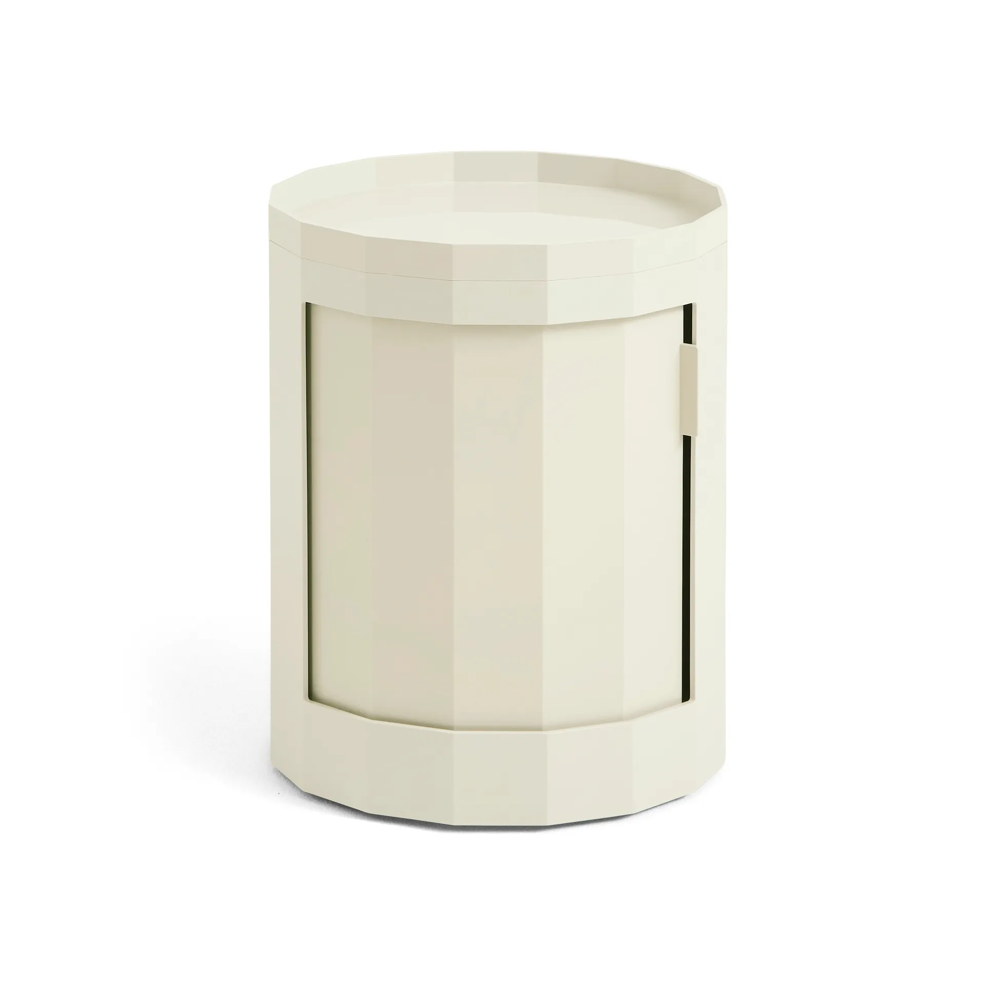 Table d'appoint Facet Cabinet low 49 cm, Eggshell HAY