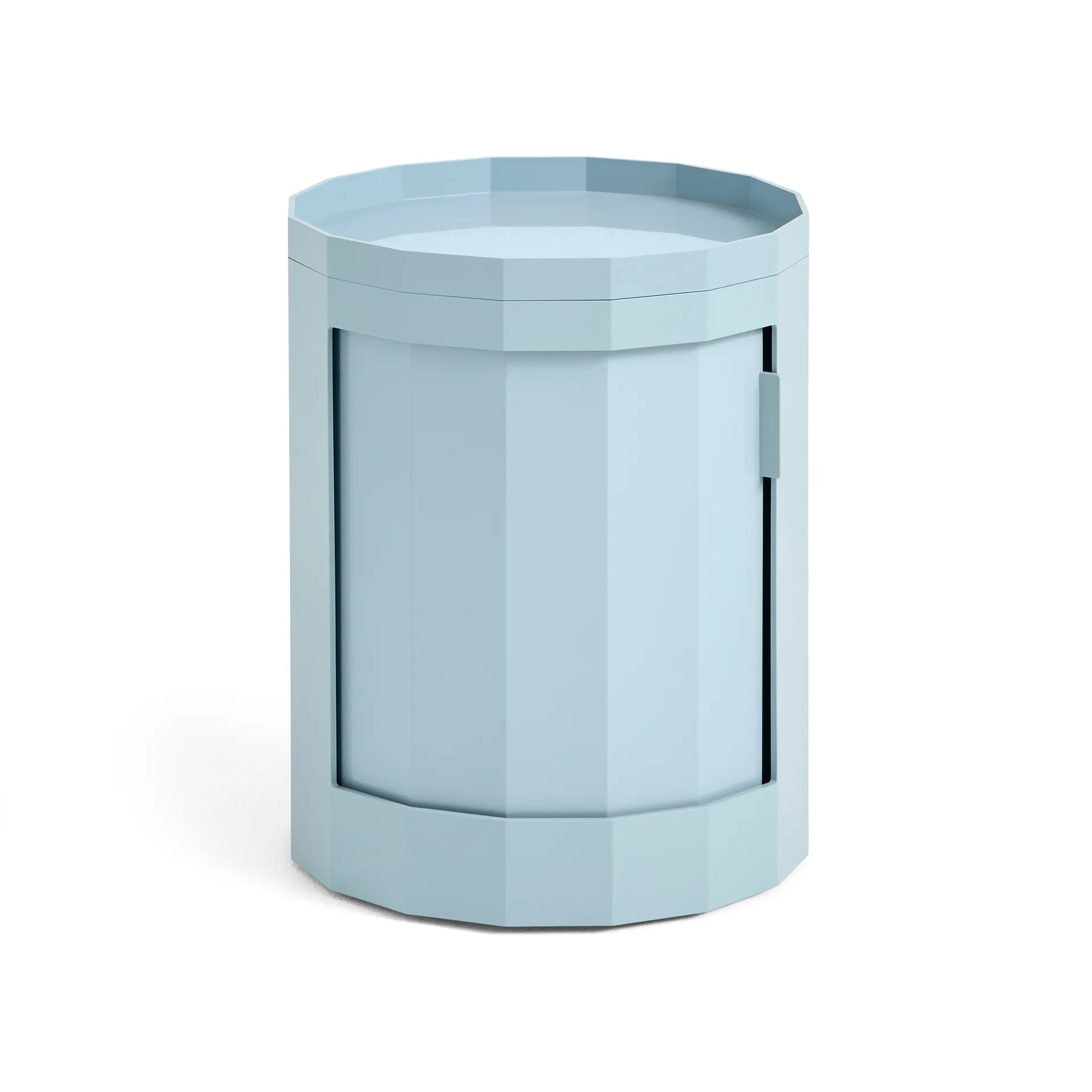 Table d'appoint Facet Cabinet low 49 cm, Misty blue HAY