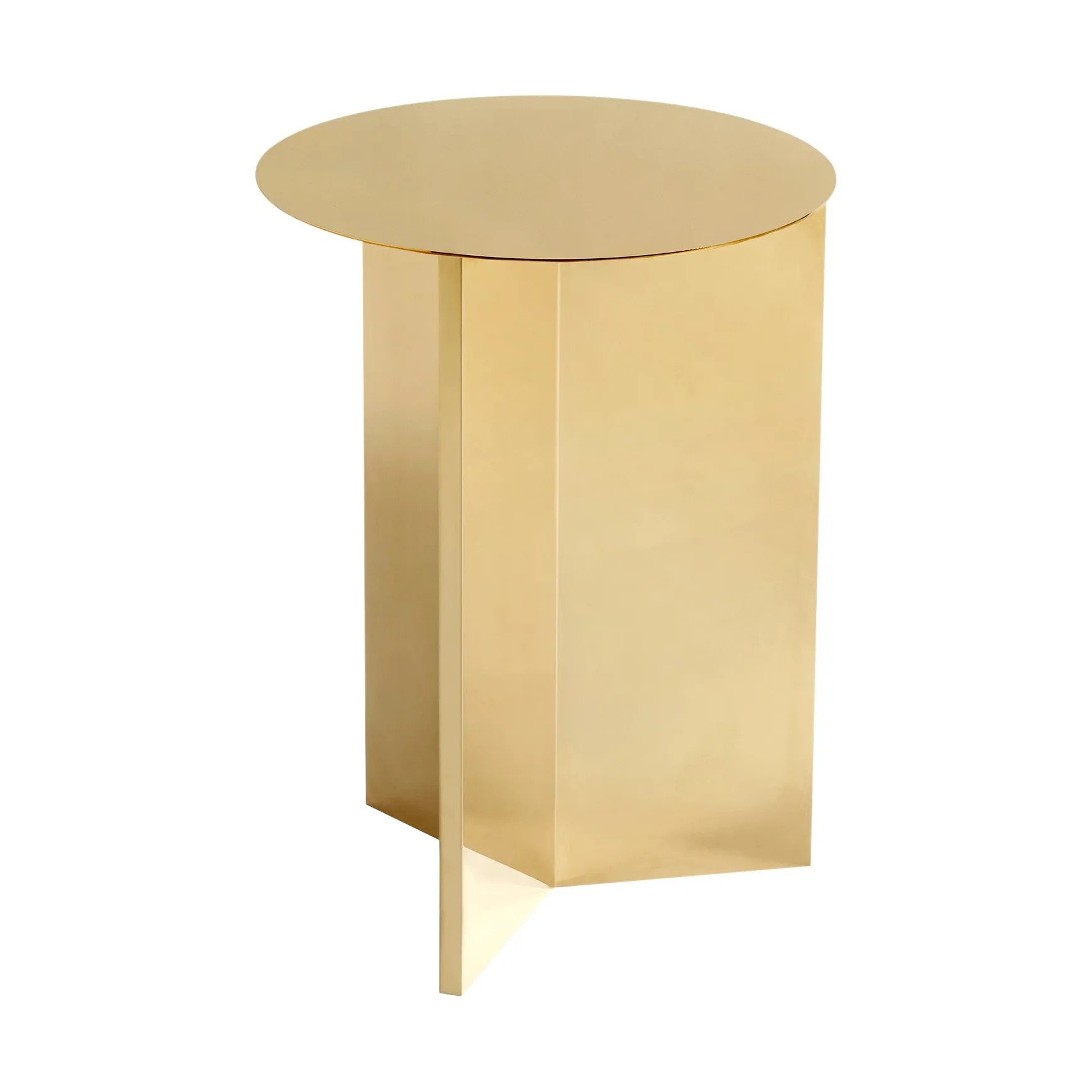 Table d'appoint Slit high Ø35 cm, Brass HAY