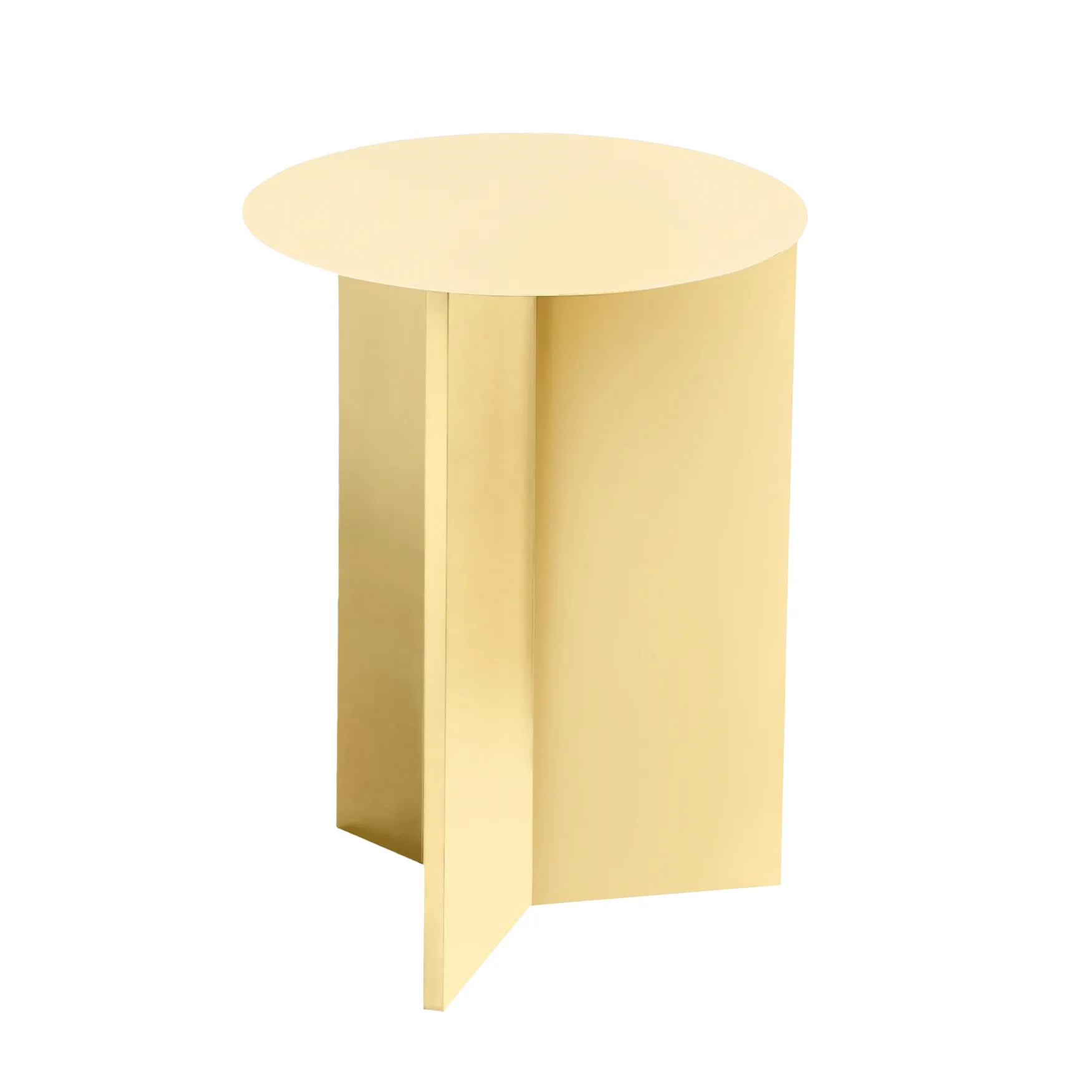 Table d'appoint Slit high Ø35 cm, Light yellow HAY