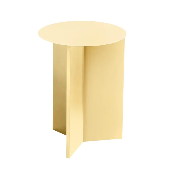 Table d'appoint Slit high Ø35 cm - Light yellow - HAY