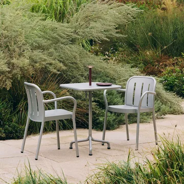 Table Deville - Silver grey, 60x70x74 cm - HAY