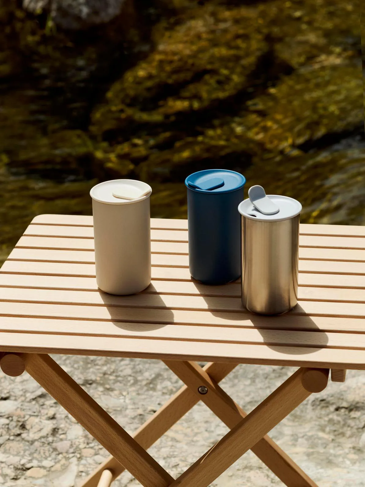 Table pliant Outdoor Market, Hêtre, small HAY