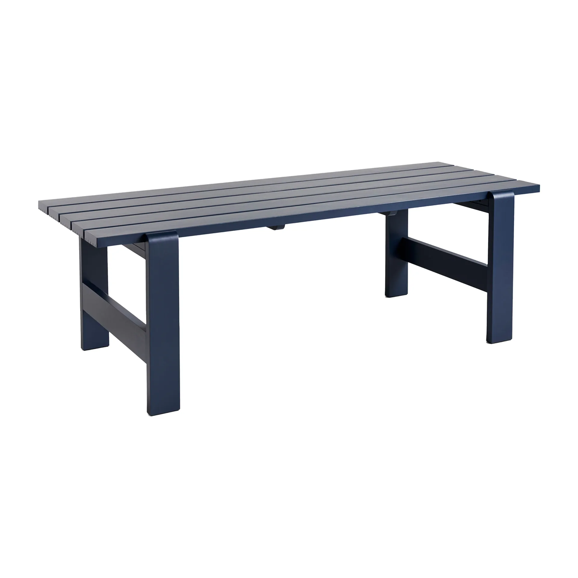 Table Weekday 230x83 cm pin laqué, Steel blue HAY
