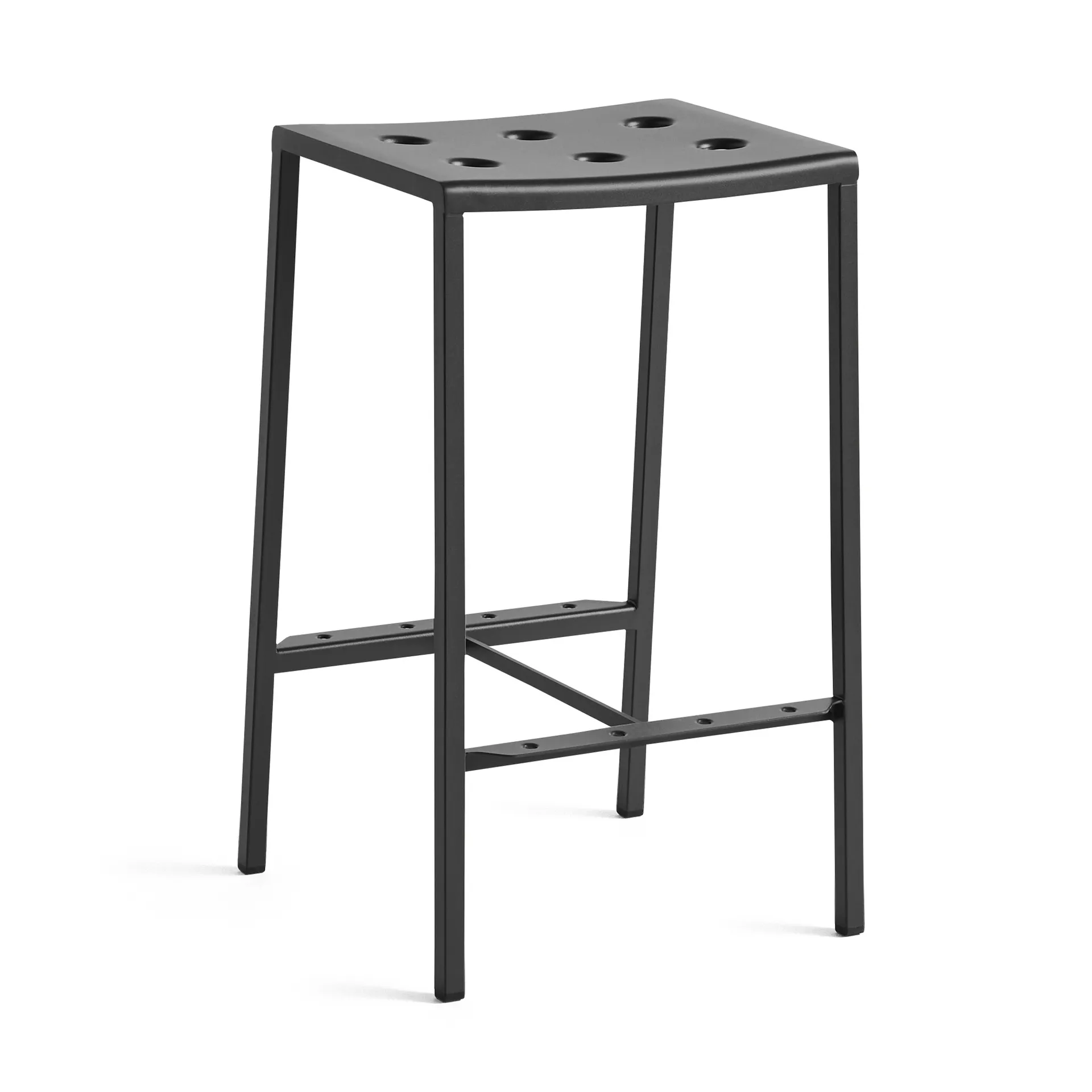 Tabouret de bar Balcony bas 65 cm, Anthracite HAY