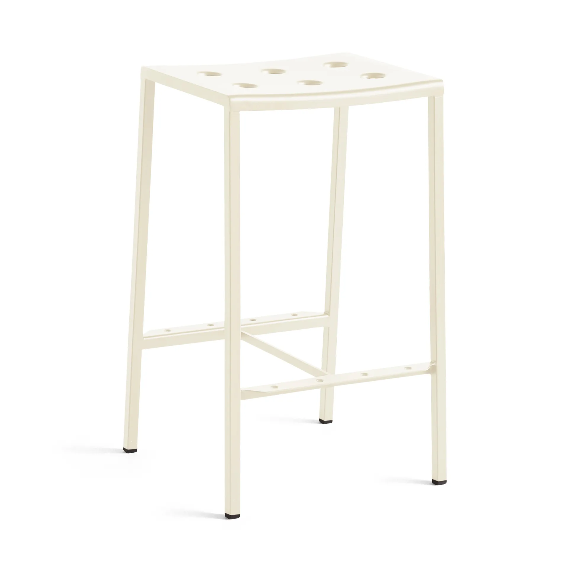 Tabouret de bar Balcony bas 65 cm, Chalk beige HAY