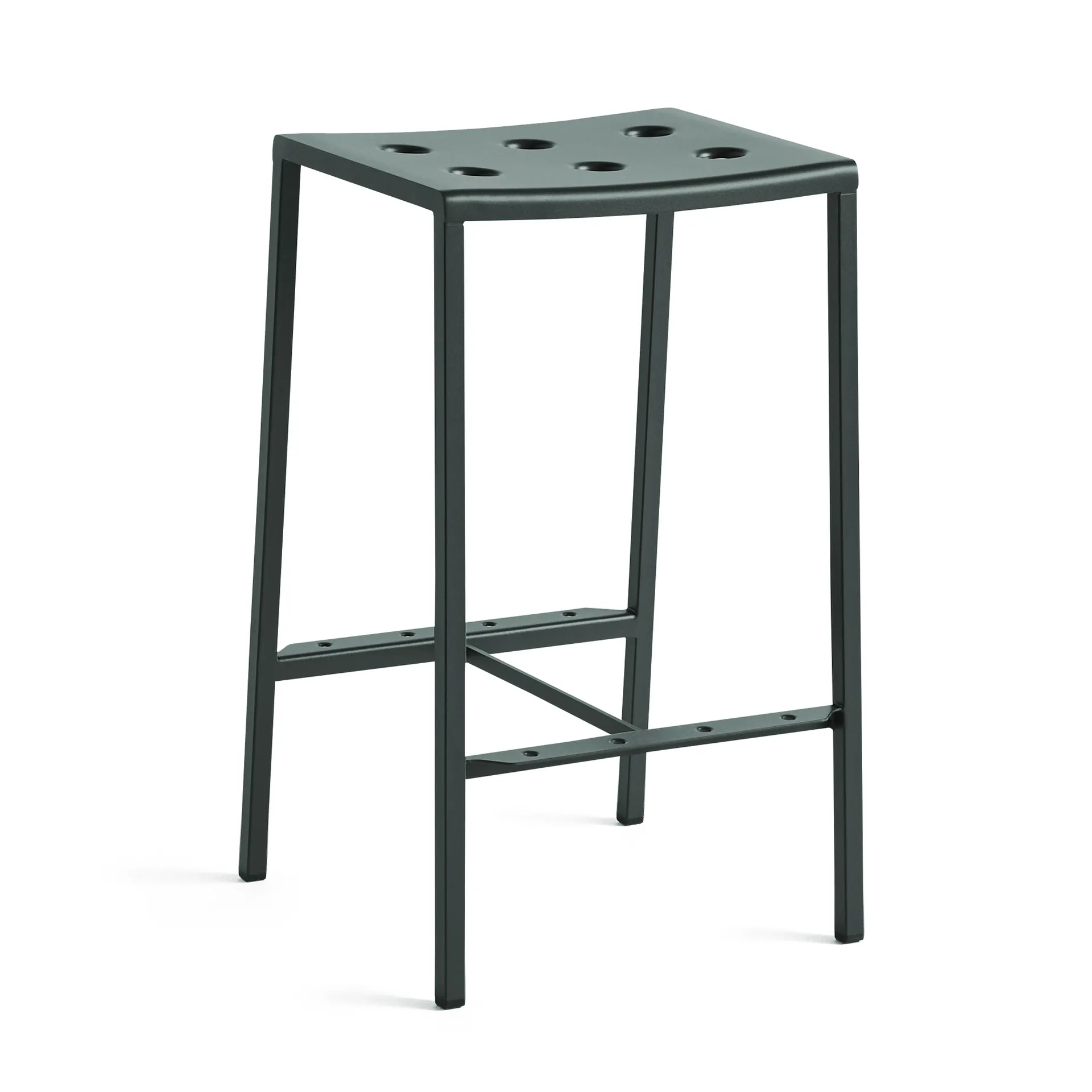 Tabouret de bar Balcony bas 65 cm, Dark forest HAY