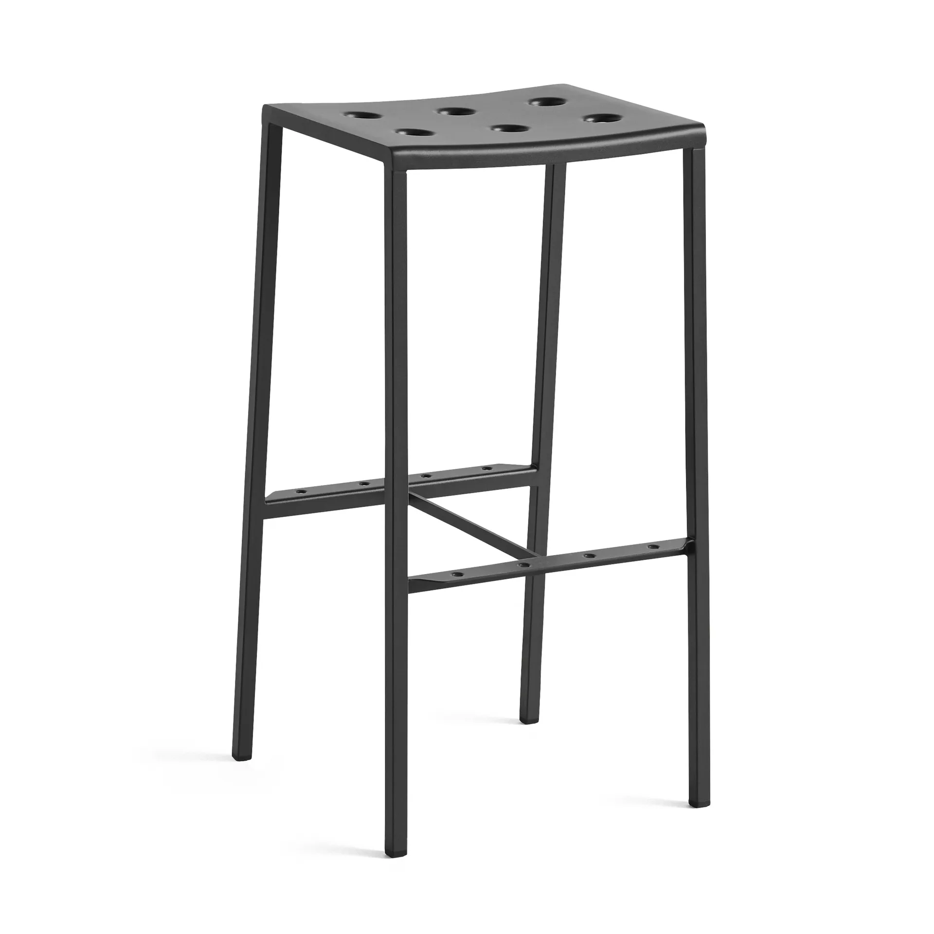 Tabouret de bar Balcony haut 75 cm, Anthracite HAY