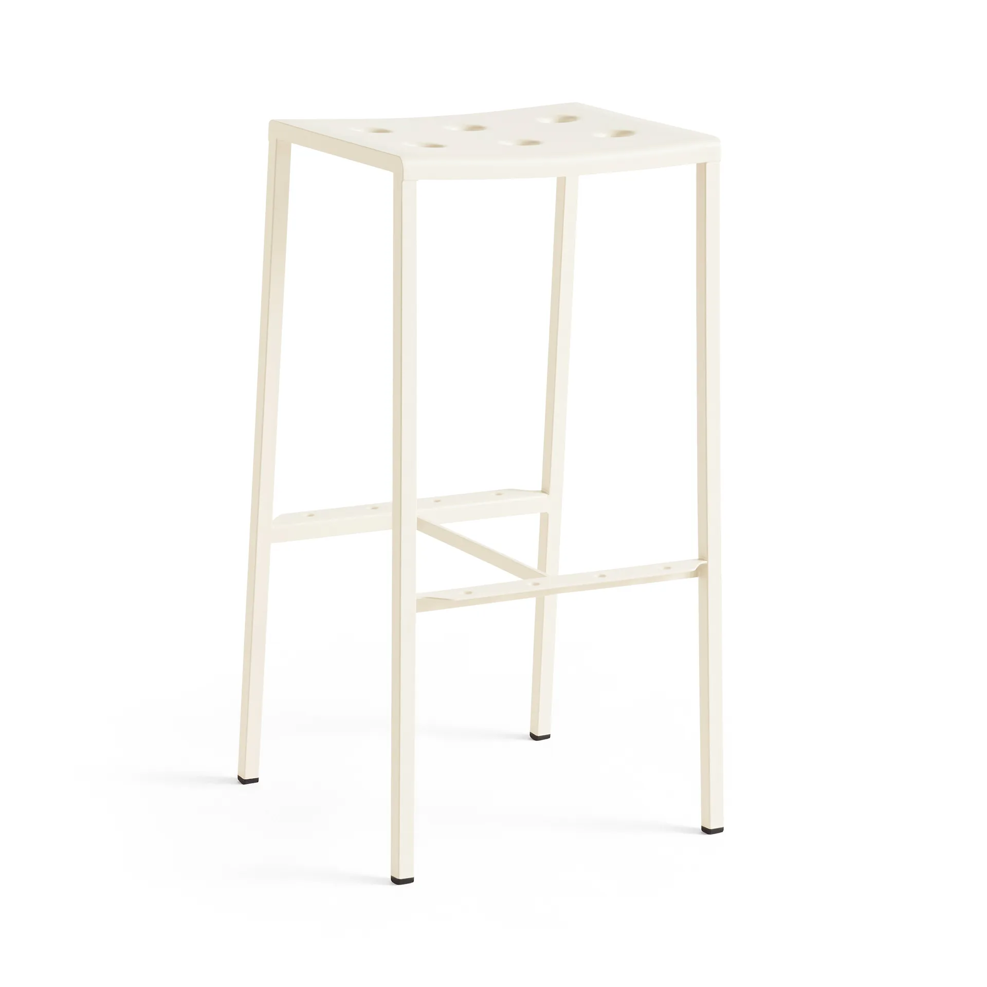 Tabouret de bar Balcony haut 75 cm, Chalk beige HAY