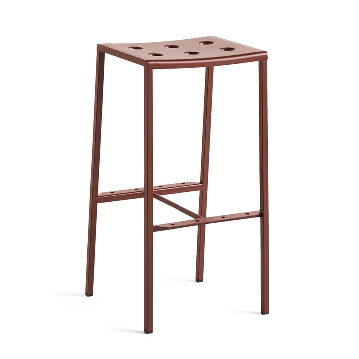 Tabouret de bar Balcony haut 75 cm - Iron red - HAY