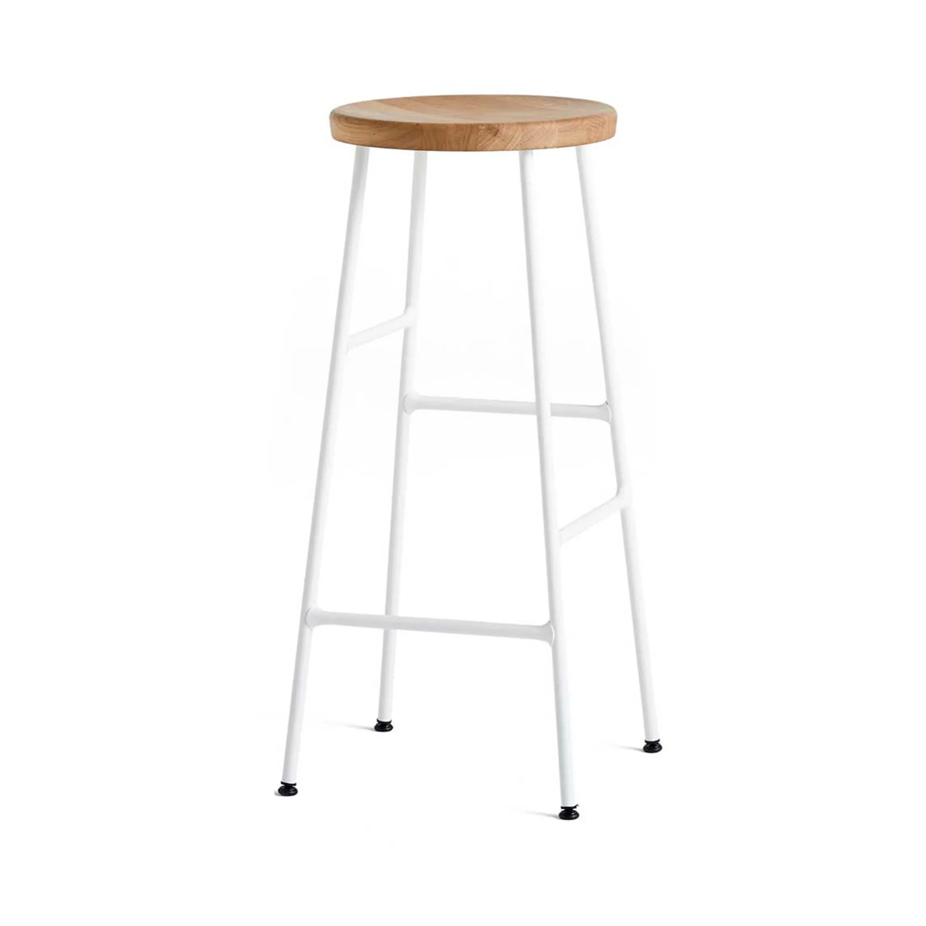 Tabouret de bar Cornet 75 cm, Oiled oak-cream white HAY