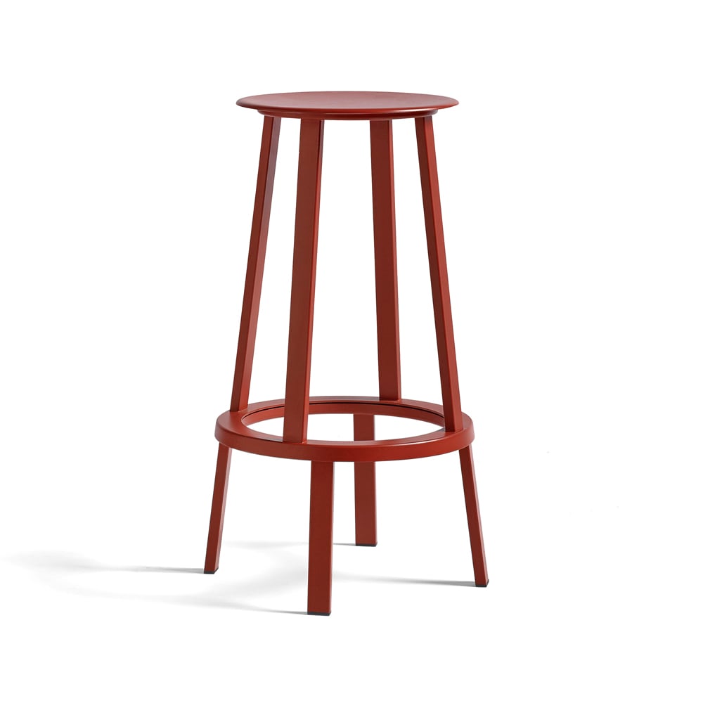 HAY Tabouret de bar Revolver Red, high | Design Scandinave | Tabourets de bar | Rouge