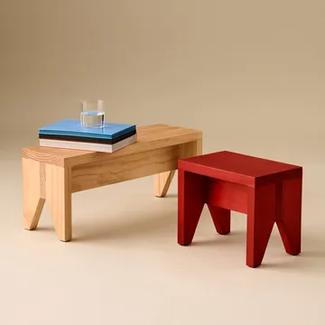 Tabouret Manolito Long - Natural, 60 cm - HAY