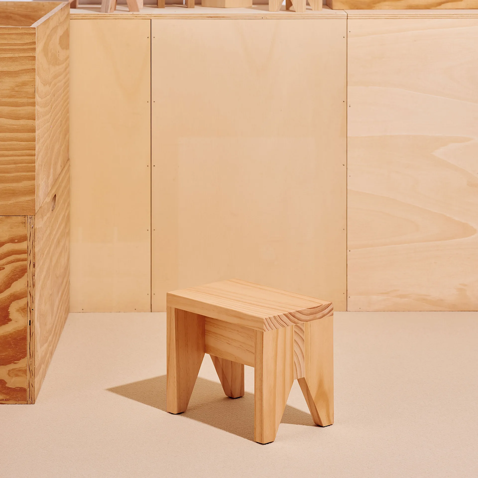 Tabouret Manolito Short, Natural, 30 cm HAY