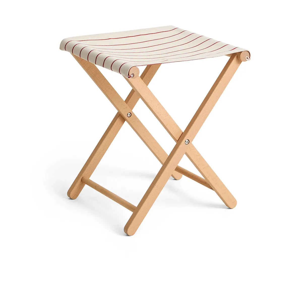 Tabouret pliable Outdoor Market, Beige-red HAY