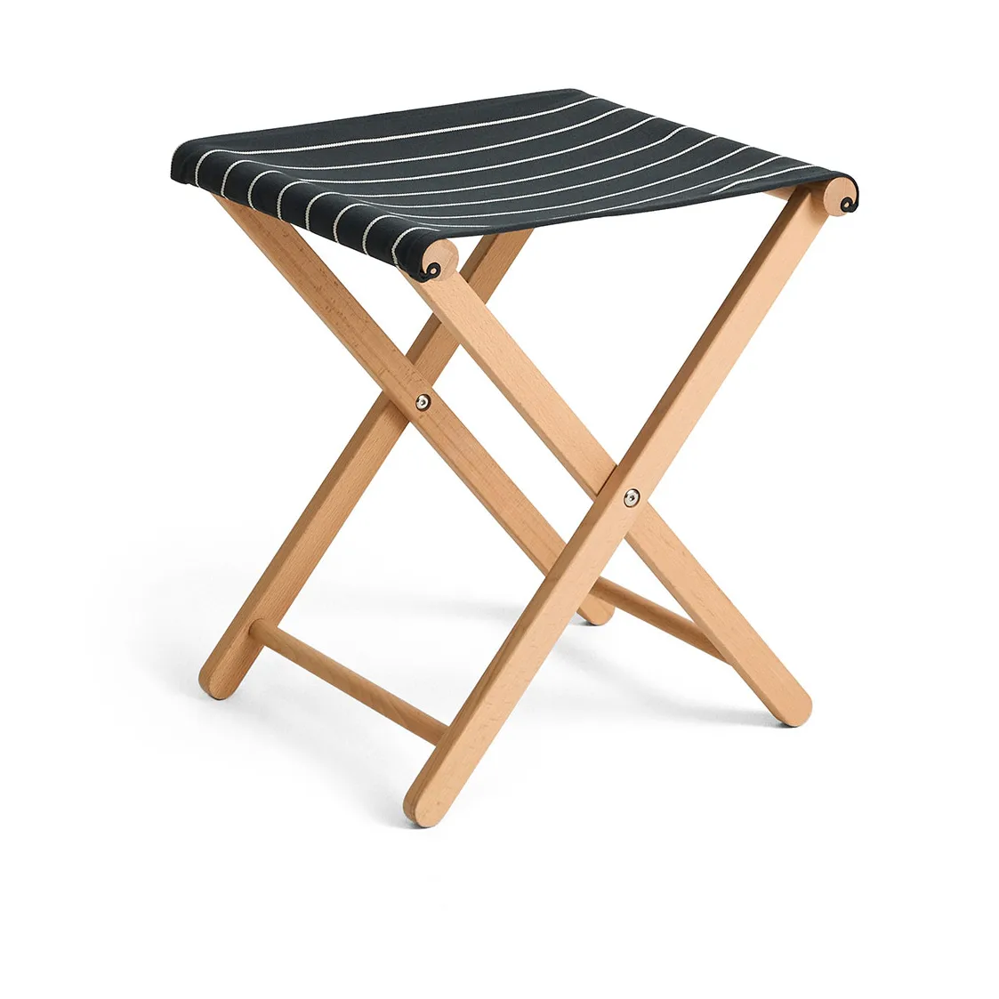 Tabouret pliable Outdoor Market, Black-beige HAY