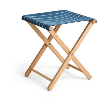 Tabouret pliable Outdoor Market - Blue-beige - HAY