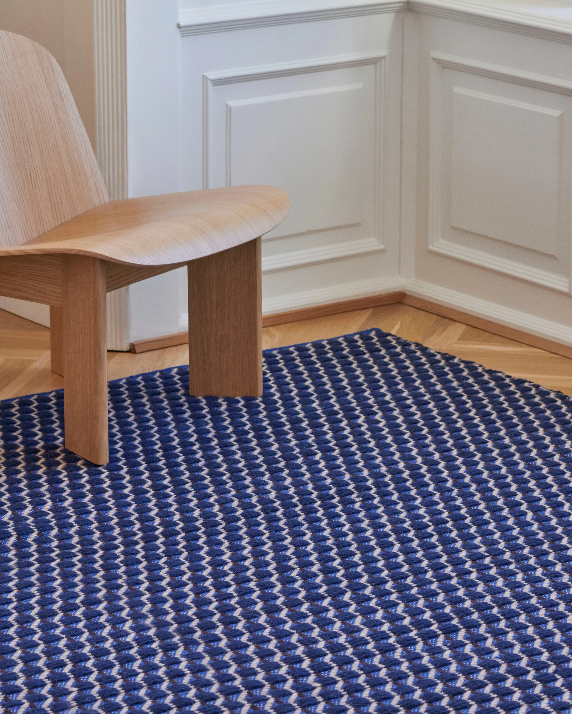 Tapis Channel, Bleu-blanc 170x240 cm HAY