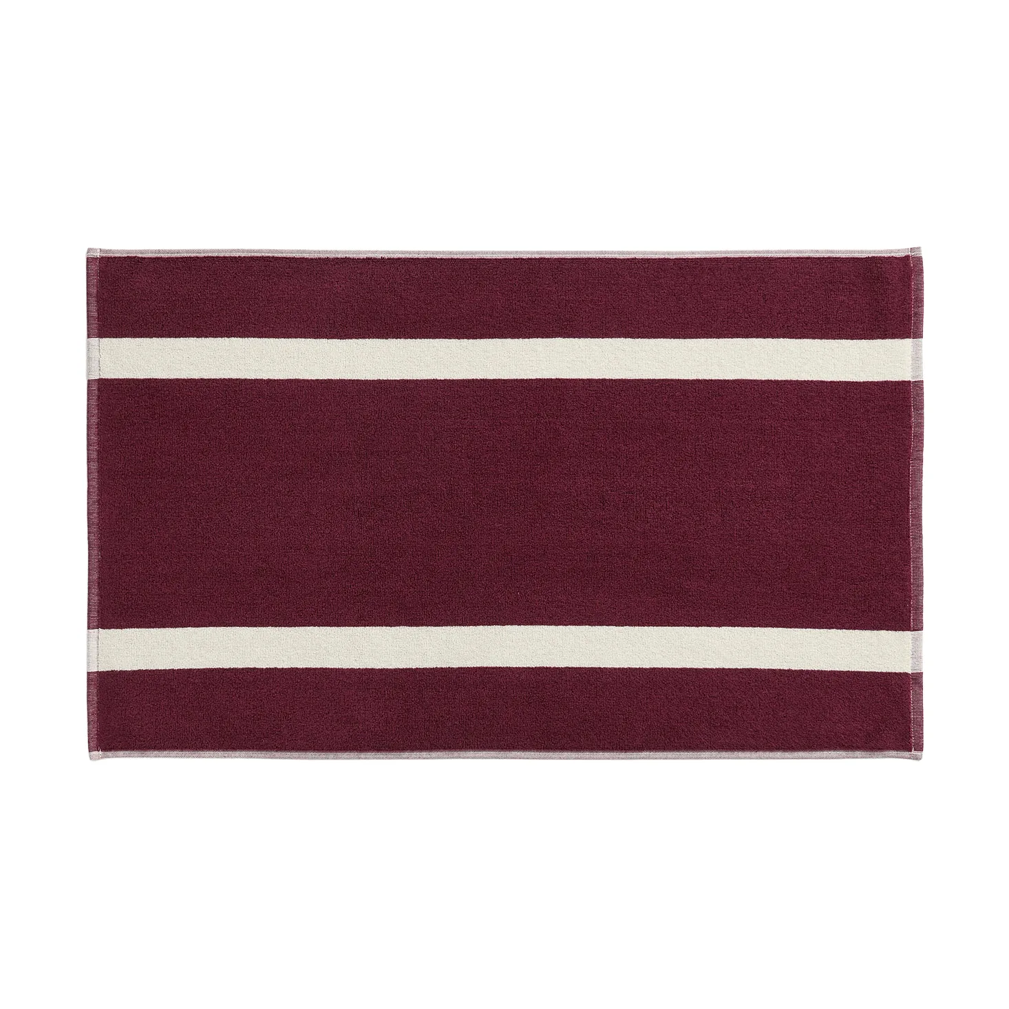 Tapis de bain Stripe, Bordeaux, 50x80 cm HAY