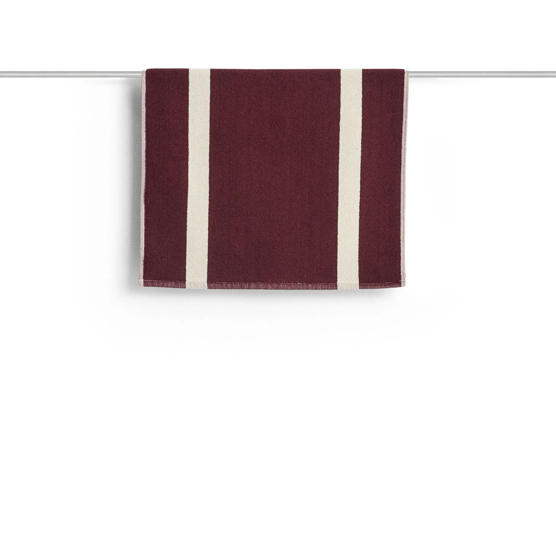 Tapis de bain Stripe, Bordeaux, 50x80 cm HAY