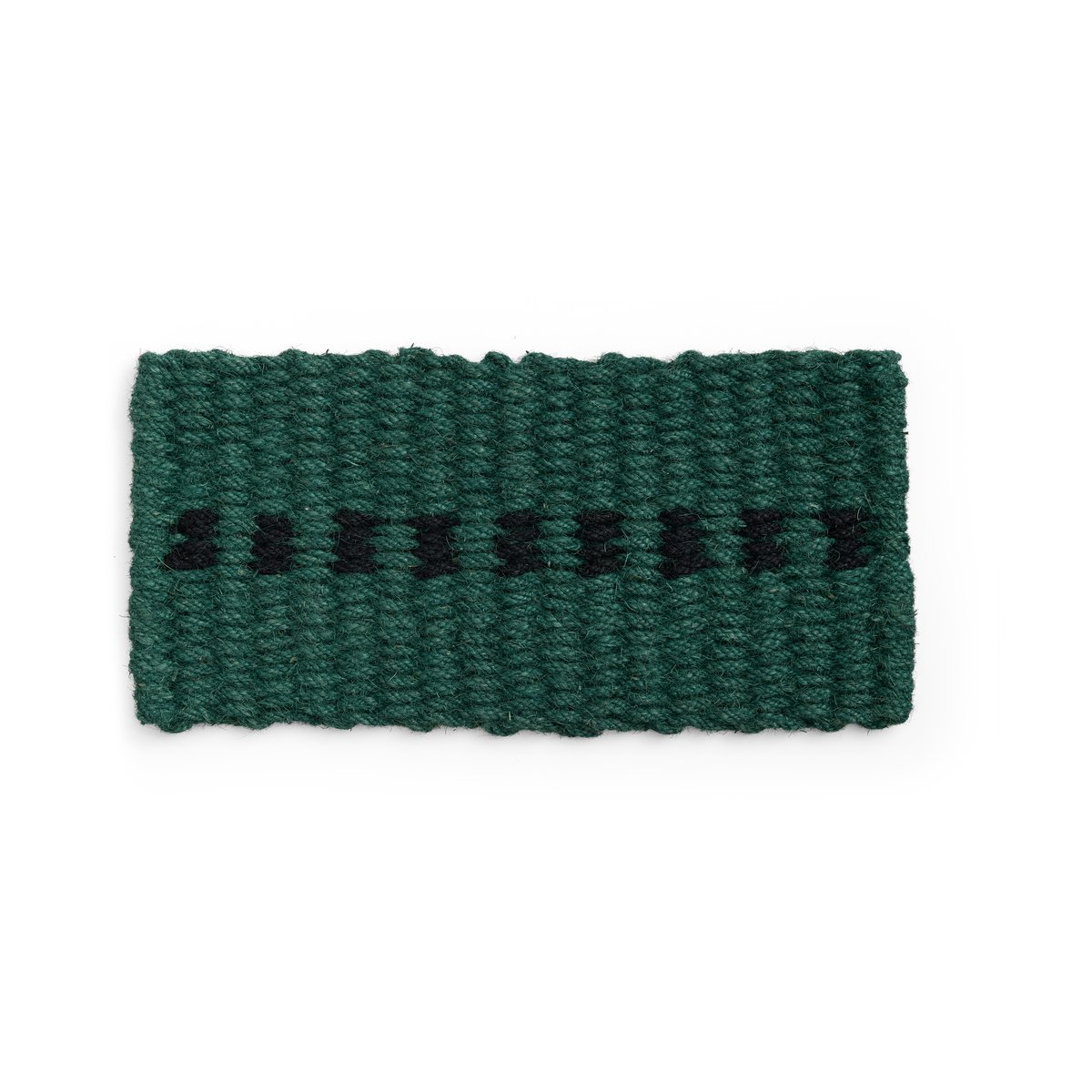 HAY Tapis de porte Coco Dot Dark green-black | Design Scandinave | Paillassons | Multi