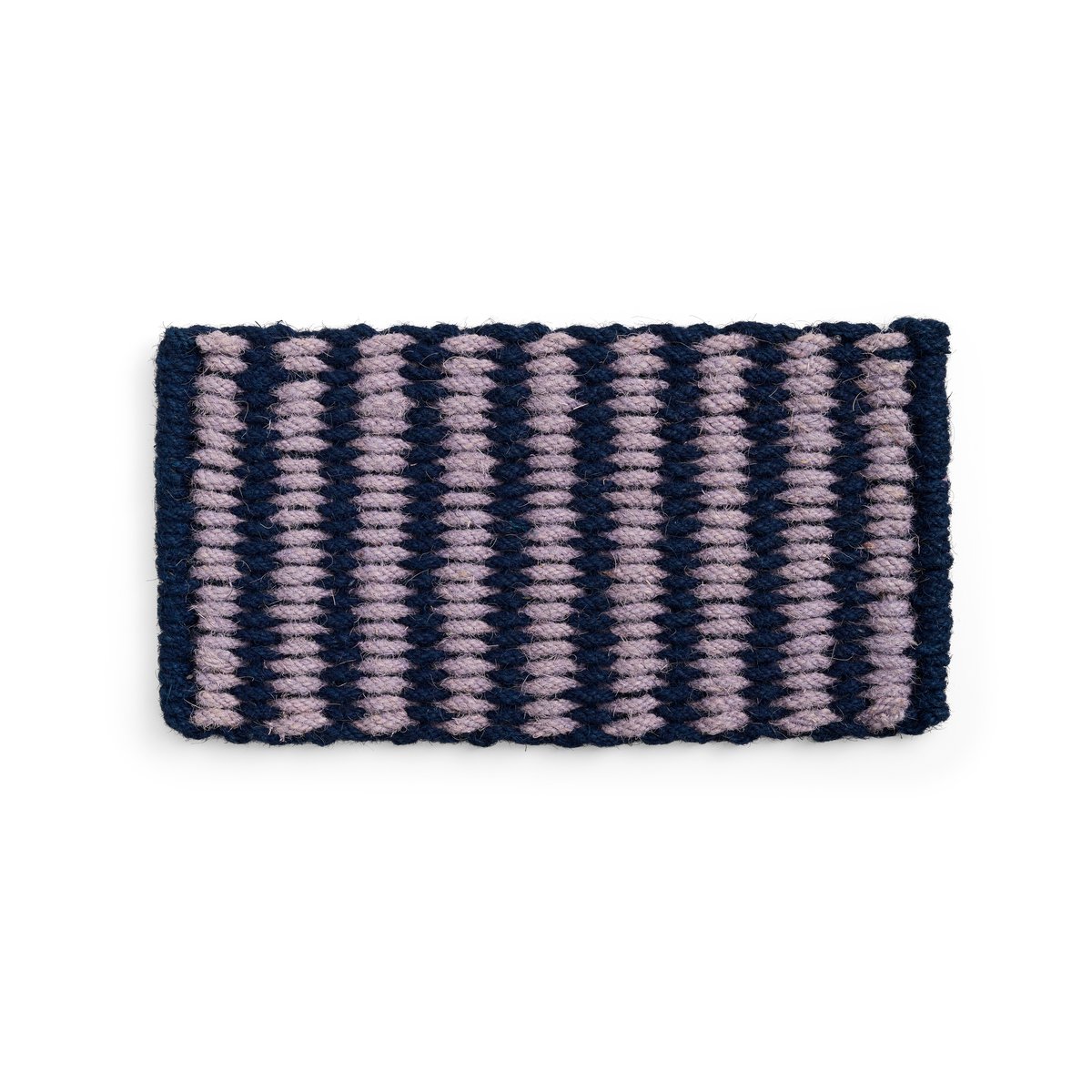 HAY Tapis de porte Coco Stripe Wide Lavender-navy | Design Scandinave | Paillassons | Multi