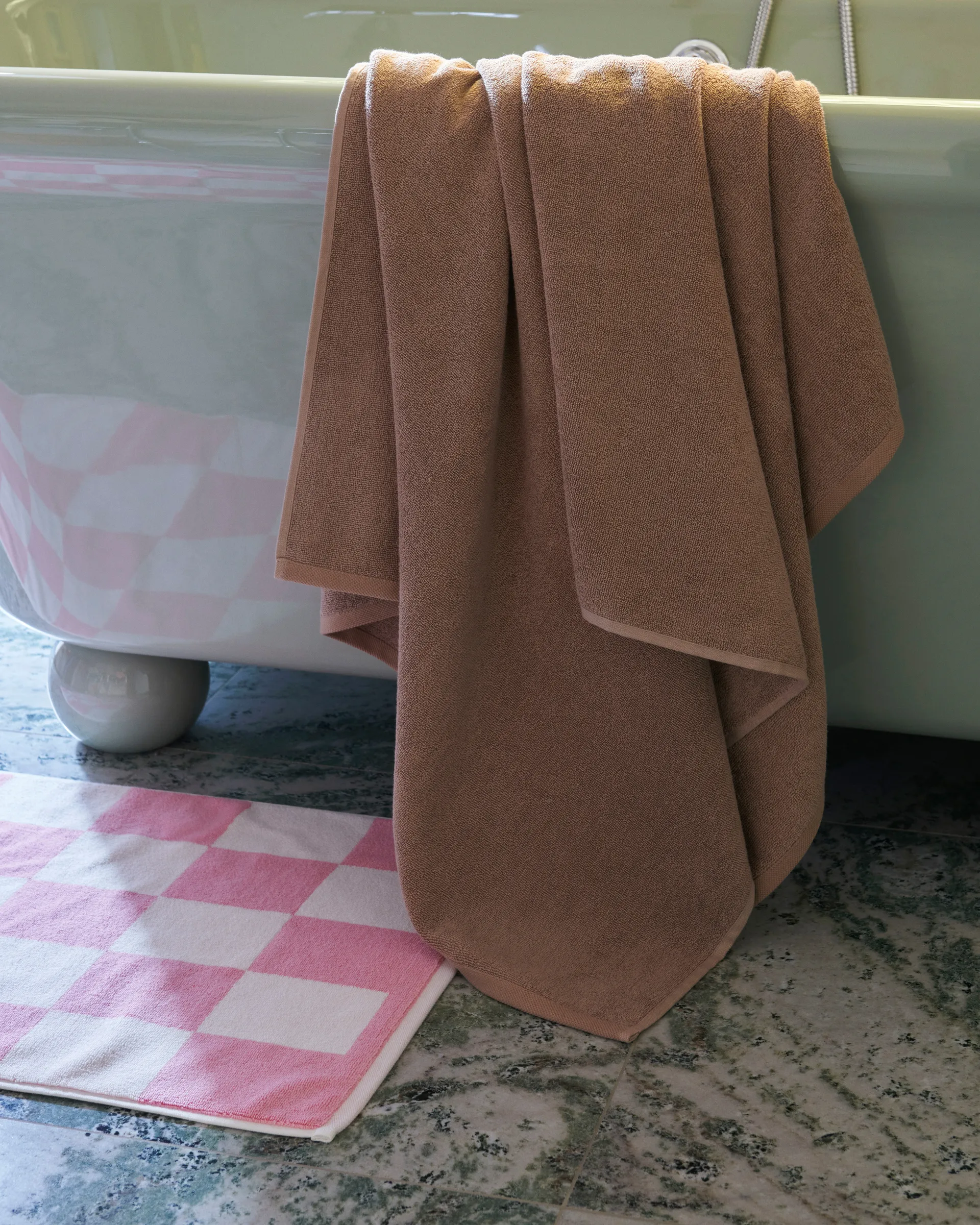 Tapis de salle de bain Check 50x90 cm, Pink HAY