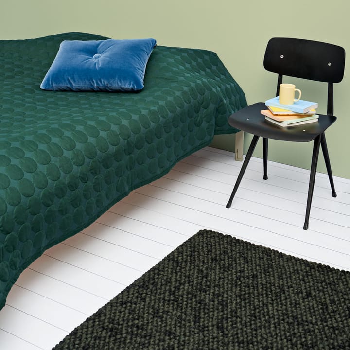 Tapis en laine Peas 140x200 cm, Dark green HAY