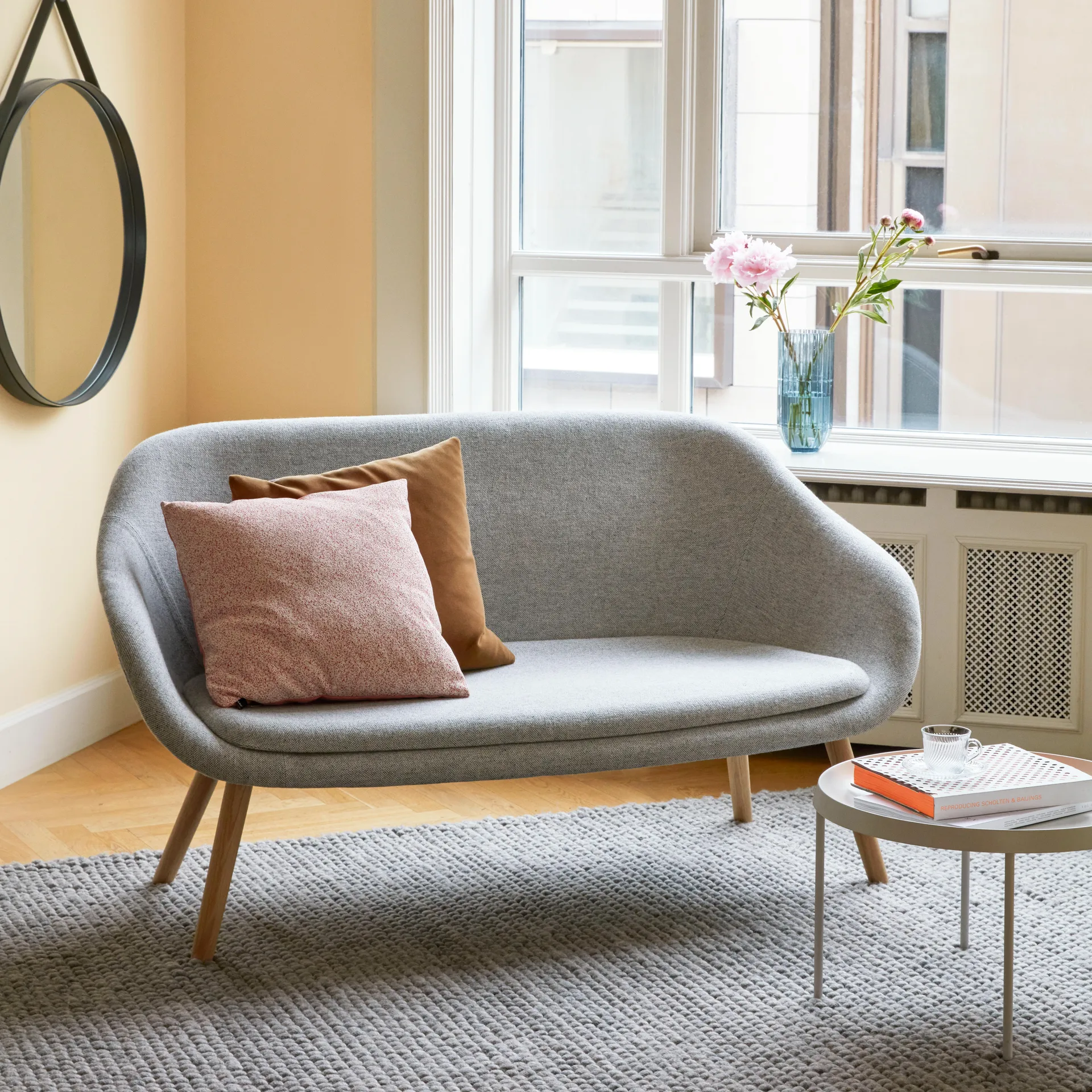 Tapis en laine Peas 200x300 cm, Gris medium HAY