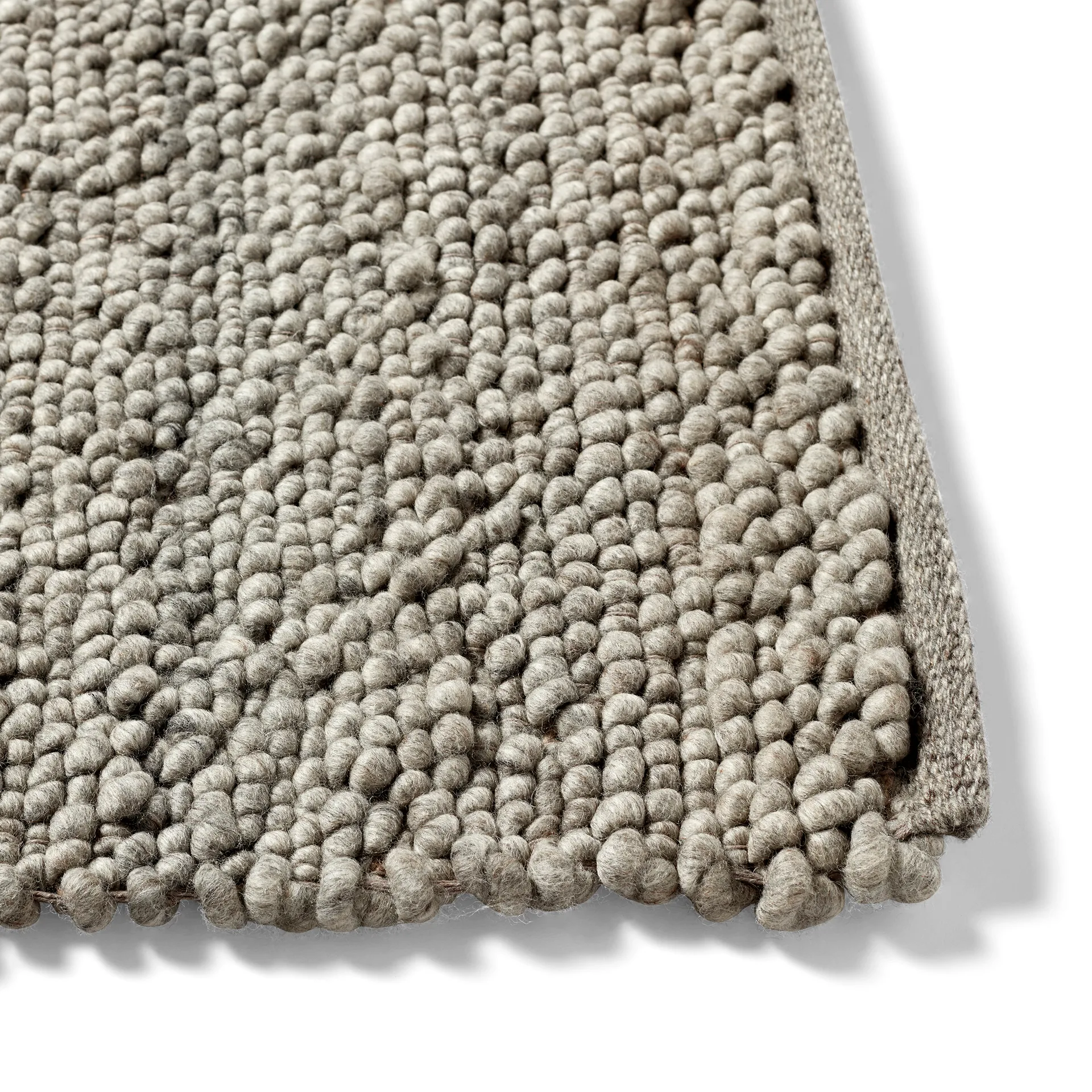 Tapis en laine Peas Random 140x200 cm, Medium grey HAY