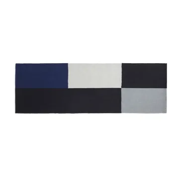 Tapis Ethan Cook Flat Works 80x250 cm - Black-blue - HAY