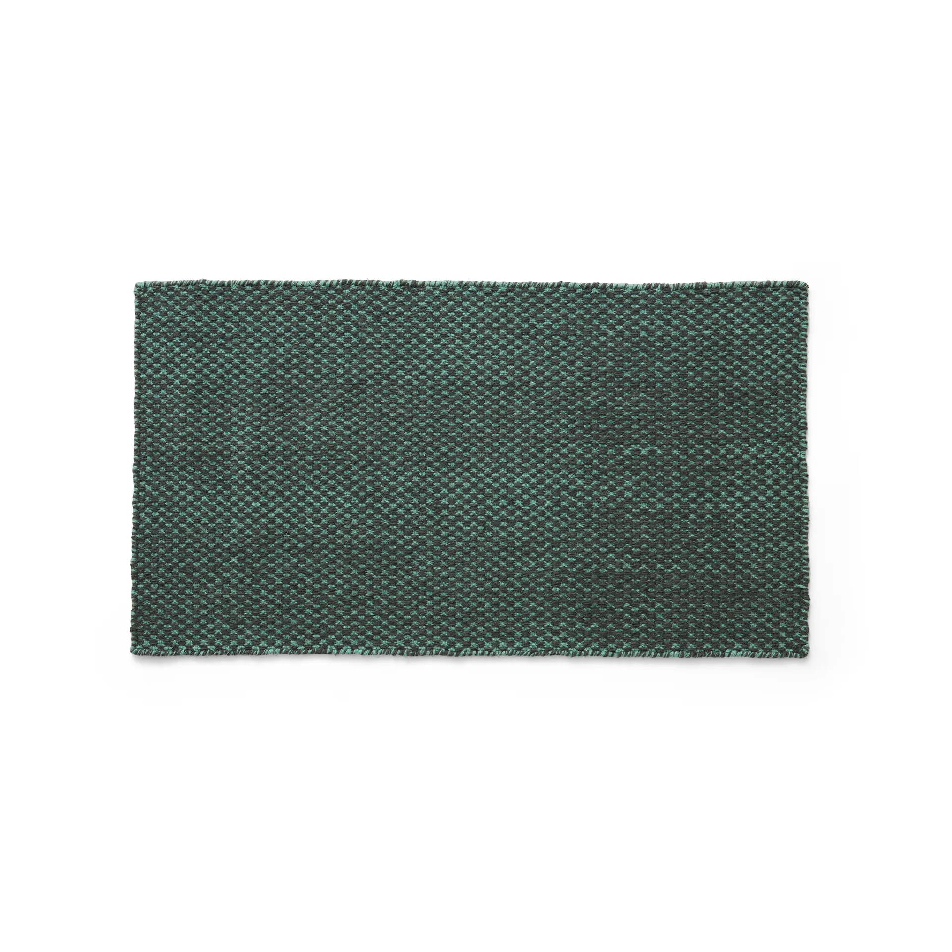 Tapis kelim Moiré 52x95 cm, Emerald green HAY
