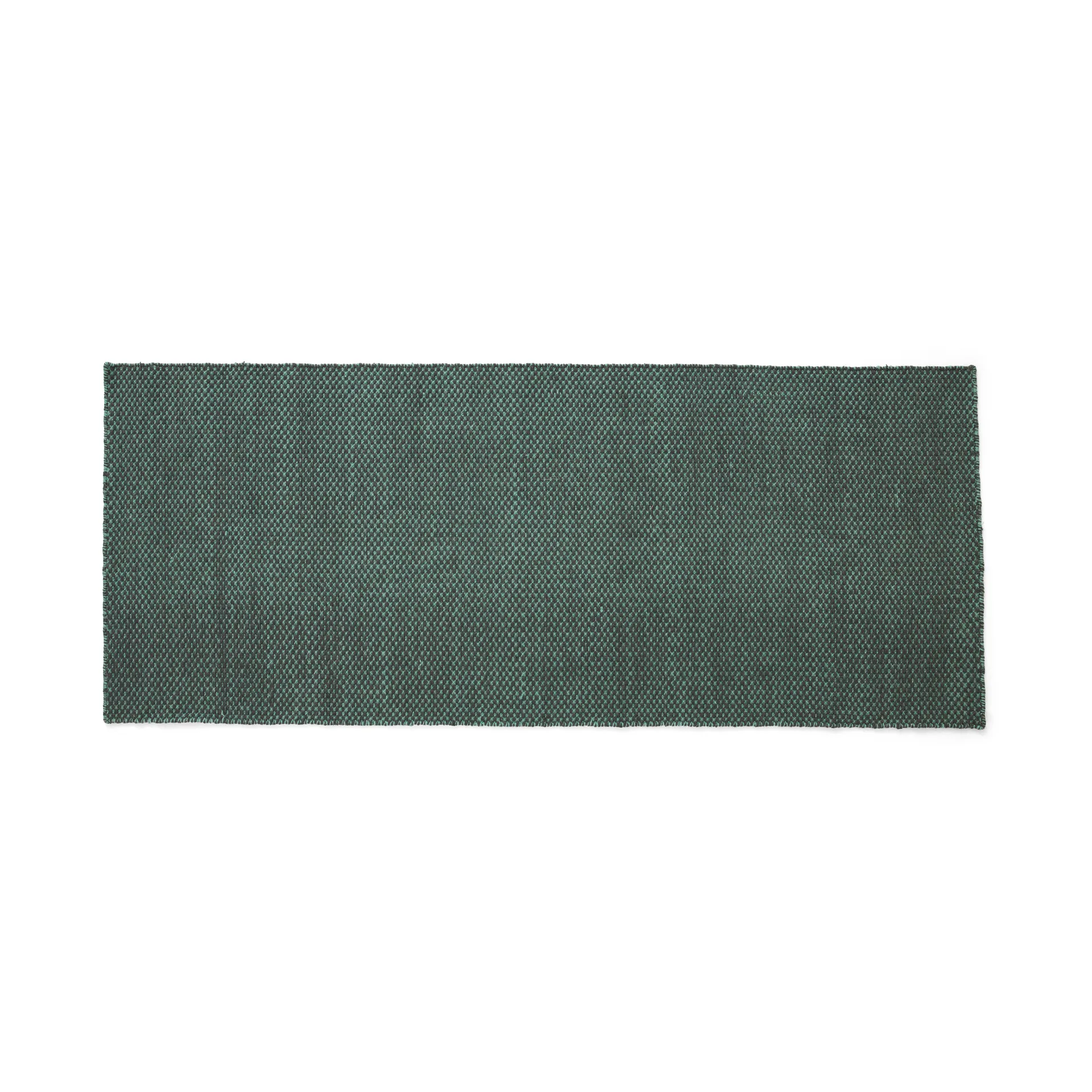 Tapis kelim moiré 80x200 cm, Emerald green HAY