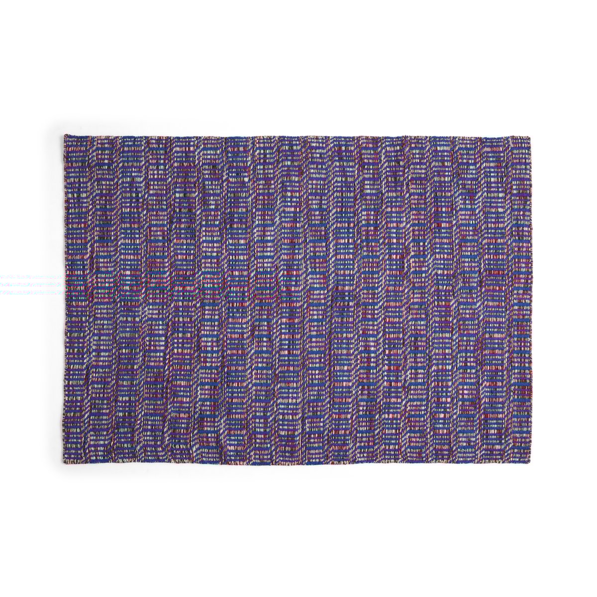 HAY Tapis Radio Rouge-bleu 140x200 cm | Design Scandinave | Tapis en laine | Rouge