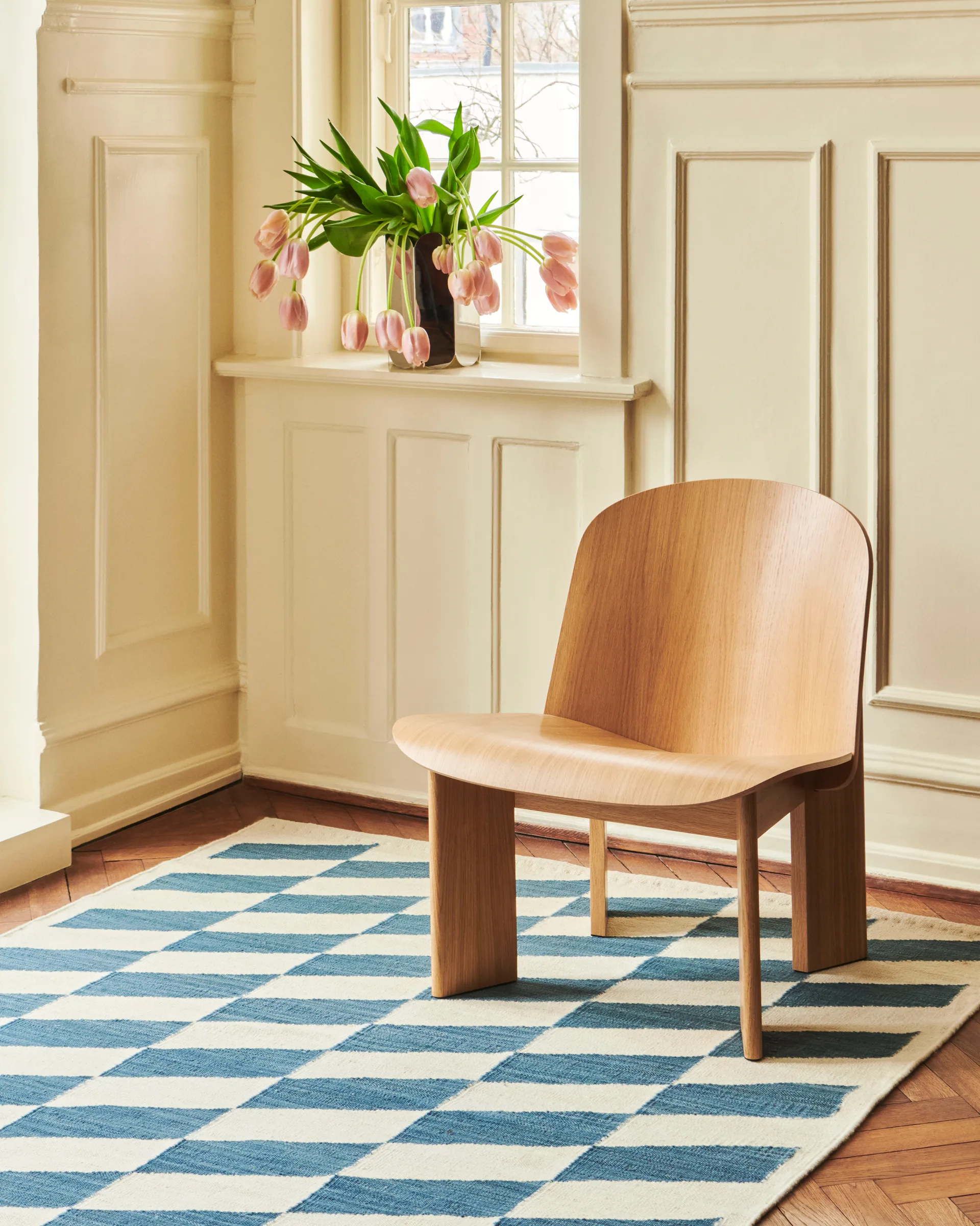 Tapis Shift Kelim 140x200 cm, Blue HAY