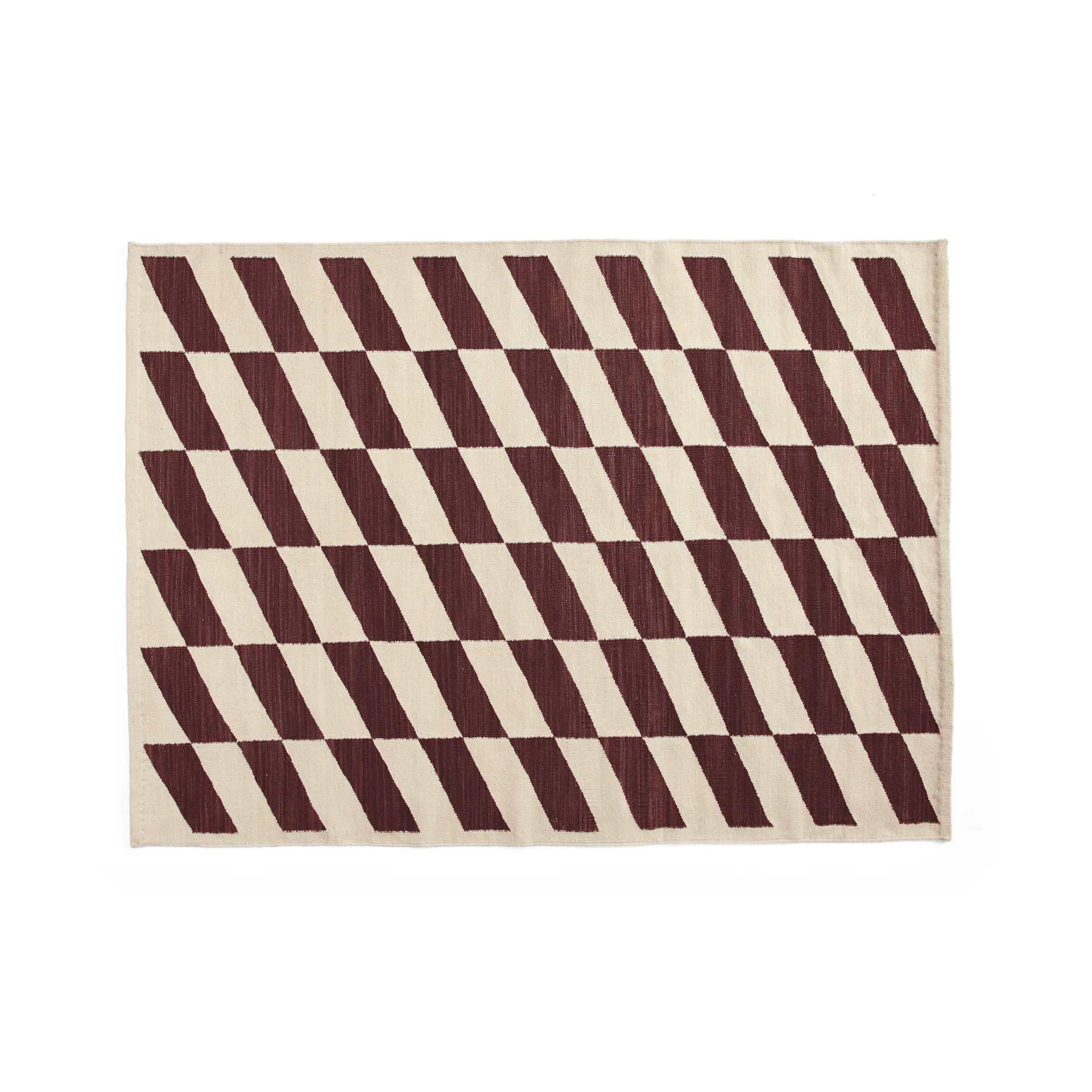 Tapis Shift Kelim 140x200 cm, Burgundy HAY