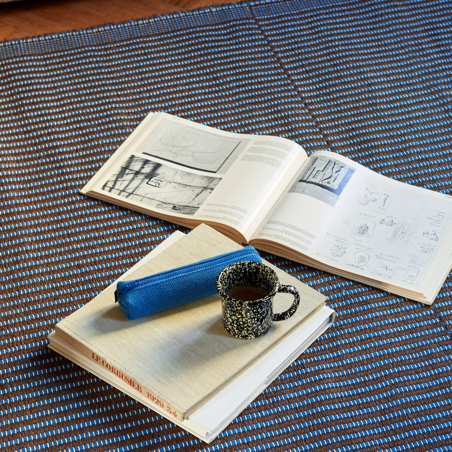 Tapis Tapis 140x200 cm, Chestnut-blue HAY