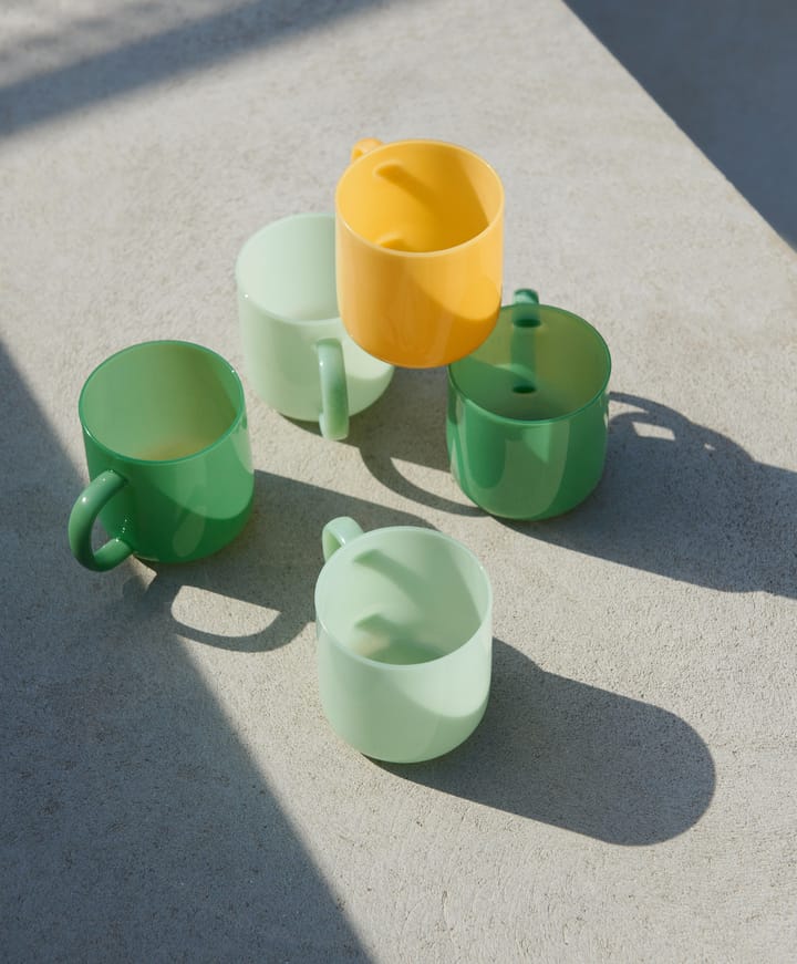 Tasse Borosilicate 30 cl Lot de 2, Jade yellow HAY