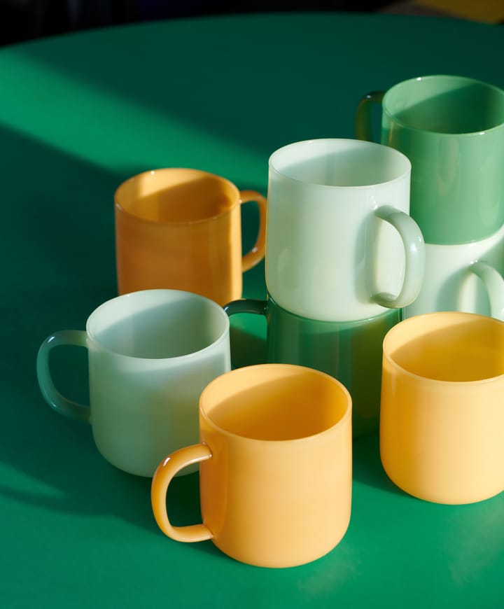 Tasse Borosilicate 30 cl Lot de 2, Jade yellow HAY