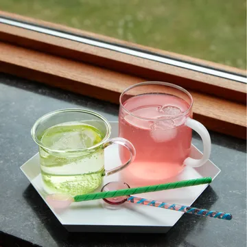 Tasse Borosilicate Lot de 2 - Pink-white - HAY