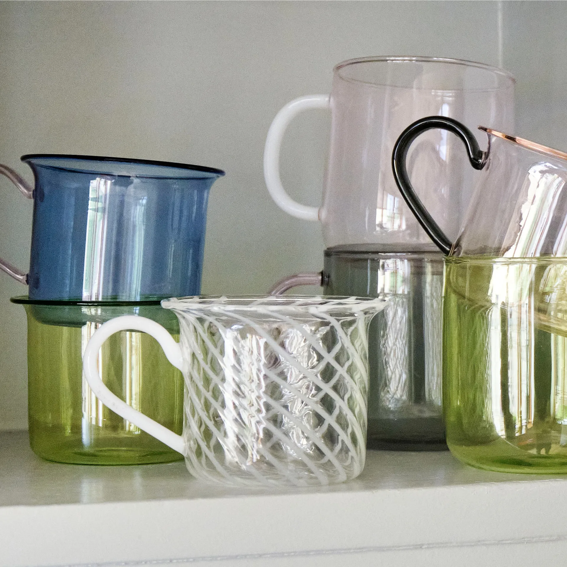 Tasse Borosilicate Lot de 2, Pink-white HAY