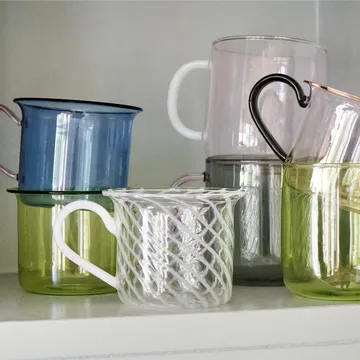 Tasse Borosilicate Lot de 2 - Pink-white - HAY