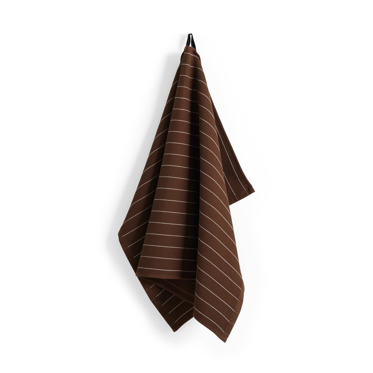 HAY Torchon Canteen 52x80 cm Chocolate pinstripe | Design Scandinave | Torchons | Marron